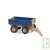 Remorque bleue en bois 13x27,7 cm