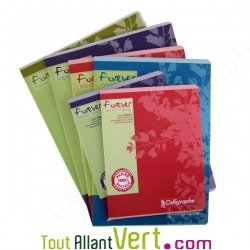 Cahier recycl� Grand carreaux 96p Forever 70g