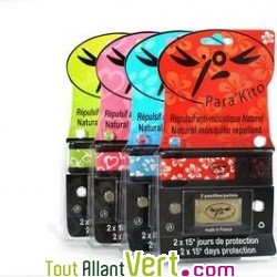 Bracelet anti-moustiques aux huiles essentielles Parakito + 2 recharges