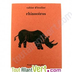 Cahier �colier recycl� A5, 48 p Rhinoc�ros