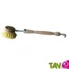 Brosse vaisselle en bois et fibres d'agave, 26 cm