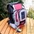 Sac � dos solaire 25 litres Rouge panneau 1.2W + Batterie � piles Ni-MH