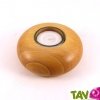 Bougeoir de table en bois rond