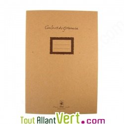 Cahier recycl� A4 grands carreaux 48 pages �colier carte de France