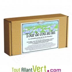 Bouillotte tour de cou en graines de lin des Flandres