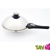 Wok avec poign�e amovible Basse Temp�rature 24 cm inox 18/10 ABE