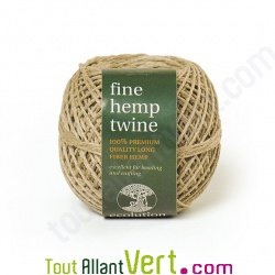 Ficelle fine 1,4 mm, 60m, chanvre naturel