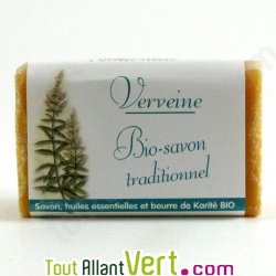 Savon bio Sodasan huiles essentielles, v�g�tales et beurre de karit� bio, 100gr