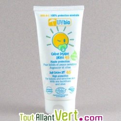 Cr�me solaire Indice 45 b�b�, 100% min�rale, tube 100ml
