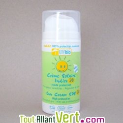 Cr�me solaire Indice 30 Haute protection, 100% min�rale, tube 100ml