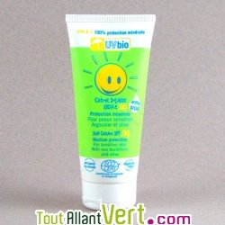 Cr�me solaire Indice 24 Moyenne protection, 100% min�rale, tube 100ml