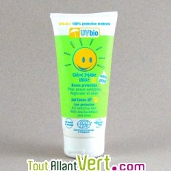 Cr�me solaire Indice 13 Basse protection, 100% min�rale, tube 100ml