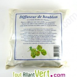 Diffuseur de houblon en coton bio, 22 x 22 cm