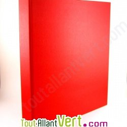 Classeur recycl� couleur, 4 anneaux, dos 3 cm