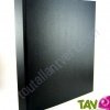 Classeur recycl� noir, 4 anneaux, dos 3 cm