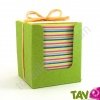 Bloc cube papier recycl� 250 feuilles multi-couleur, 11 cm