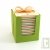 Bloc cube papier recycl� 250 feuilles multi-couleur, 11 cm