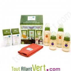 Kit biberons, t�tines et linge, Green to Grow