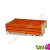 Benne orange en bois 23x13 cm