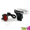 Lampe v�lo � dynamo avant et arri�re, 3 leds puissantes