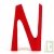 Lettre N de couleur en bois pour pr�nom, H.7,5 cm