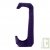 Lettre J de couleur en bois pour pr�nom, H.7,5 cm