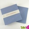 Cartes recycl�es 14x14 cm, bleu, Couleur de Provence, 175g, lot de 100