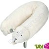 Coussin de d�tente et d'allaitement, coton bio et balle d'�peautre bio, mouton