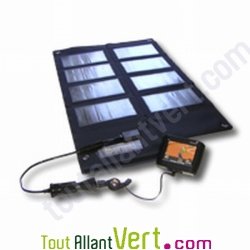 Panneau solaire 12W, portable, souple et pliable