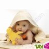 Sortie de bain pour b�b� avec doublure flanelle, coton bio