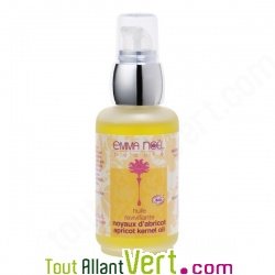 Huile v�g�tale noyau d\'abricot bio, 50 ml, Emma Noel