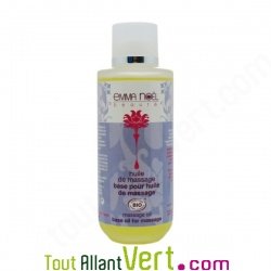 Huile de massage, base pour l\'huile de massage bio, Emma No�l, 200 ml