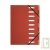Trieur 9 compartiments rouge, dos extensible, A4+ recycl�, Forever