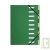 Trieur 9 compartiments vert, dos extensible, A4+ recycl�, Forever