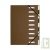 Trieur 9 compartiments chocolat, dos extensible, A4+ recycl�, Forever