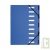 Trieur 9 compartiments bleu, dos extensible, A4+ recycl�, Forever