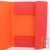 Chemise 3 rabats + �tiquette, recycl�, rouge Forever