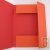 Chemise 3 rabats + �tiquette, recycl�, orange Forever