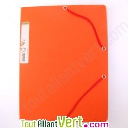 Chemise 3 rabats + �tiquette, recycl�, orange Forever