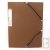 Chemise 3 rabats + �tiquette, recycl�, chocolat Forever