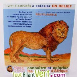 Cahier � colorier en relief en papier recycl�