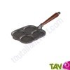 Po�le carr�e moule 4 blinis ronds en fonte naturelle �cologique Skeppshult