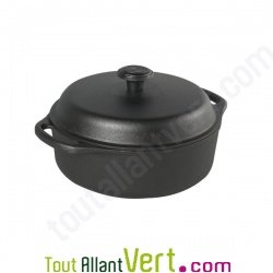 Cocotte ronde en fonte + couvercle �cologique Skeppshult