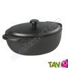 Cocotte ovale 4 litres en fonte + couvercle �cologique Skeppshult