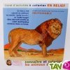 Cahier � colorier en relief, les animaux d'Afrique, en papier recycl�