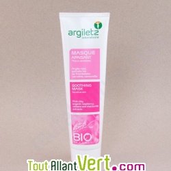 Masque apaisant peaux sensibles bio � l\'argile rose, Argiletz