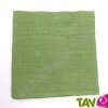 Serviettes de table vert, chanvre, lot de 2, 45x45cm