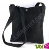 Sac � bandouliere Rainforest chanvre biologique, 30x27cm noir