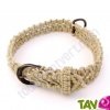 Collier chien r�glable en chanvre biologique, naturel, 60 cm