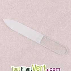 Lime � ongle en verre tremp�, transparente, 9 cm